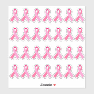 Roze lint voor kleine borstkanker X 28 Sticker