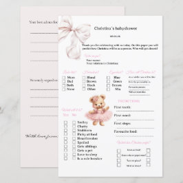 Roze lint voorspellingen & advies spelletjes voor