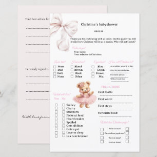 Roze lint voorspellingen & advies spelletjes voor