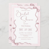 Roze lint  Vrijgezellenfeest Kaart (Voorkant / Achterkant)