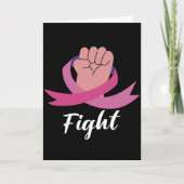 Roze lint Vrouwen Kanker Bewustzijn Borstkanker Bedankkaart (Voorkant)