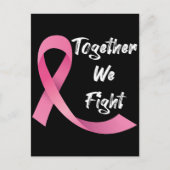 Roze lint Vrouwen Kanker Bewustzijn Borstkanker Briefkaart (Voorkant)