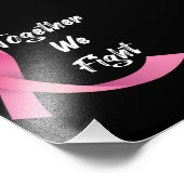 Roze lint Vrouwen Kanker Bewustzijn Borstkanker Foto Afdruk (Hoek)