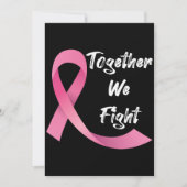 Roze lint Vrouwen Kanker Bewustzijn Borstkanker Kaart (Voorkant)