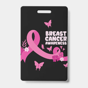 Roze Lint Vrouwen Kanker Borstkanker Bewustzijn Badge