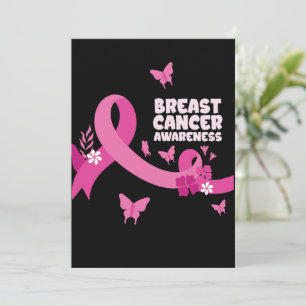 Roze Lint Vrouwen Kanker Borstkanker Bewustzijn Kaart
