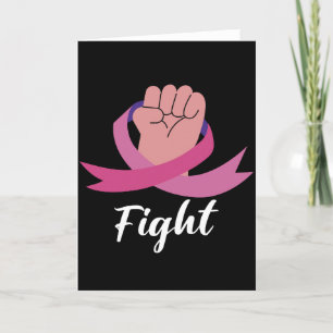 Roze Lint Vrouwen Kankerbewustzijn Borstkanker  Bedankkaart