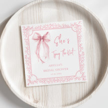 Roze lint ze knoopt de knoop bruids douche