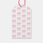 Roze lint zoete baby shower display shower cadeaulabel (Achterkant)