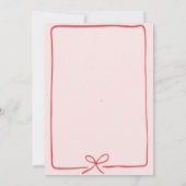 Roze Lint | Zoete Baby Shower Kaart (Achterkant)