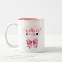 Roze lintboog Gelukkige Moederdag koffiemok