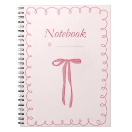 Roze lintboog notitieboek