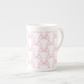Roze lintboog porselein kop (Voorkant rechts)
