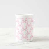 Roze lintboog porselein kop (Voorkant)