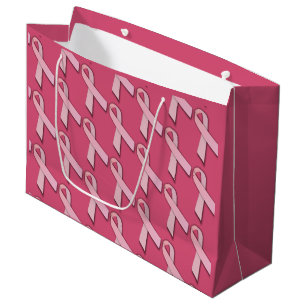 Roze Linten Betegeld Patroon Groot Cadeauzakje