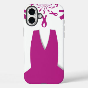 Roze linten Borstkanker Bewustzijn Art Print iPhone 16 Plus Hoesje