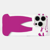 Roze linten Borstkanker Bewustzijn Art Print Case-Mate iPhone Case (Achterkant (horizontaal))