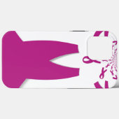 Roze linten Borstkanker Bewustzijn Art Print Case-Mate iPhone Case (Achterkant (horizontaal))