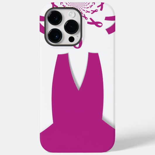 Roze linten Borstkanker Bewustzijn Art Print Case-Mate iPhone Case (Achterkant)