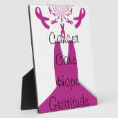 Roze linten Borstkanker Bewustzijn Art Print Fotoplaat (Zijkant)