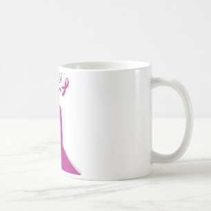 Roze linten Borstkanker Bewustzijn Art Print Koffiemok