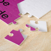 Roze linten Borstkanker Bewustzijn Art Print Legpuzzel (Zijkant)