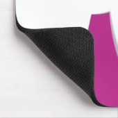 Roze linten Borstkanker Bewustzijn Art Print Muismat (Hoek)