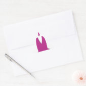 Roze linten Borstkanker Bewustzijn Art Print Sticker (Envelop)