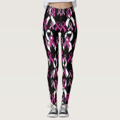 Roze linten... borstkanker leggings (Voorkant)