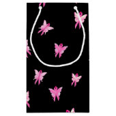 Roze linten Butterflies voor Survivor Klein Cadeauzakje (Achterkant)