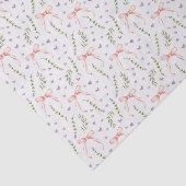 Roze linten decoupage tissuepapier (Detail)