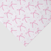 Roze linten decoupage tissuepapier (Detail)