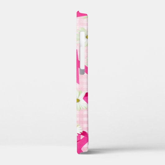 Roze linten en Daisies Case-Mate iPhone Case (Achterkant / Links)