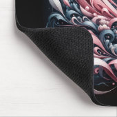 Roze linten en Daisies Muismat (Hoek)