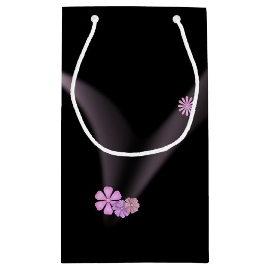 Roze linten en Daisy Believe Klein Cadeauzakje (Achterkant)