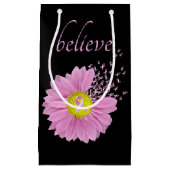 Roze linten en Daisy Believe Klein Cadeauzakje (Voorkant)
