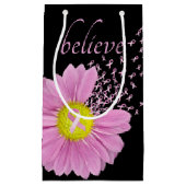 Roze linten en Daisy Believe Klein Cadeauzakje (Voorkant)