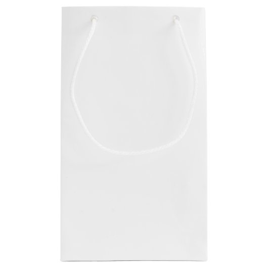 Roze linten en Daisy on White Klein Cadeauzakje (Achterkant)