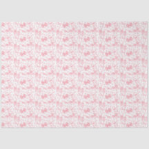 Roze linten en stippen tissuepapier