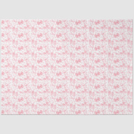 Roze linten en stippen tissuepapier