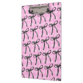 Roze & linten esthetische Coquette Klembord (Links)