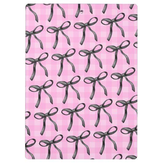 Roze & linten esthetische Coquette Klembord (Achterkant)