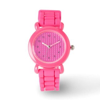 Roze linten horloge