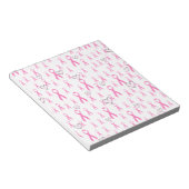 Roze linten, ik geef om._ notitieblok (Schuin)