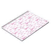 Roze linten, ik geef om._ notitieboek (Linkerzijde)