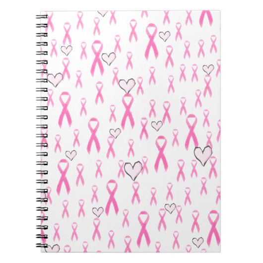 Roze linten, ik geef om._ notitieboek (Voorkant)