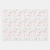 Roze linten inpakpapier, verjaardagsfeest cadeau inpakpapier vel (Voorkant)