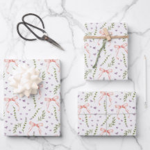 Roze linten inpakpapier, verjaardagsfeest cadeau