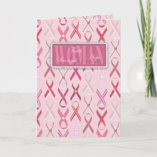 Roze linten Kaart