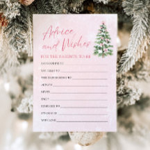 Roze linten Kerst baby shower advies en wensen 